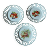 Set of 3 earthenware style plates