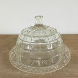 Cheese or dessert bell with glass tray