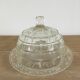Cheese or dessert bell with glass tray
