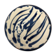Assiette à désert en grès motif bleu