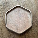 Plateau hexagonal en liège - vintage
