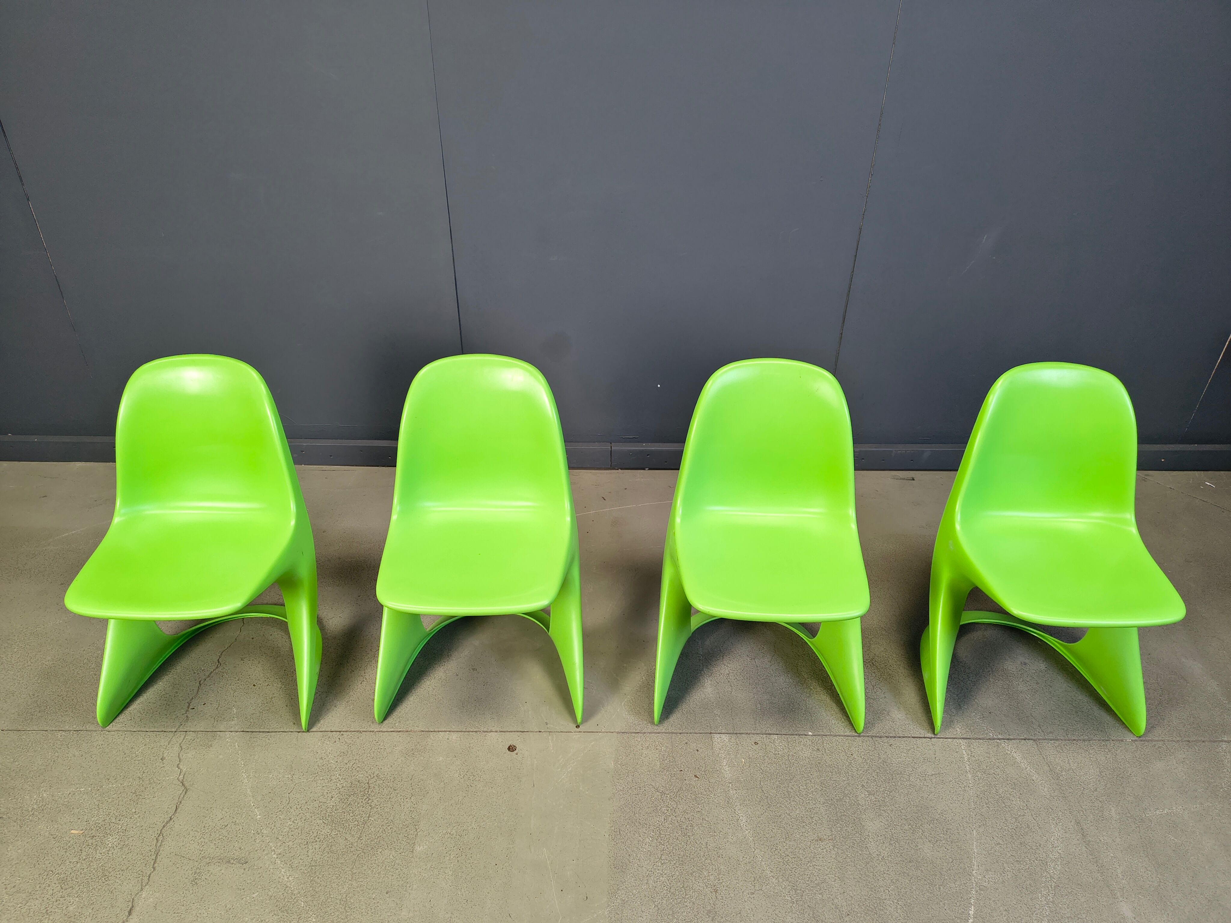 Set of 4 casalino dining chair by Alexander Begge for Casala, 1970s