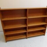 Vintage oak open bookcase