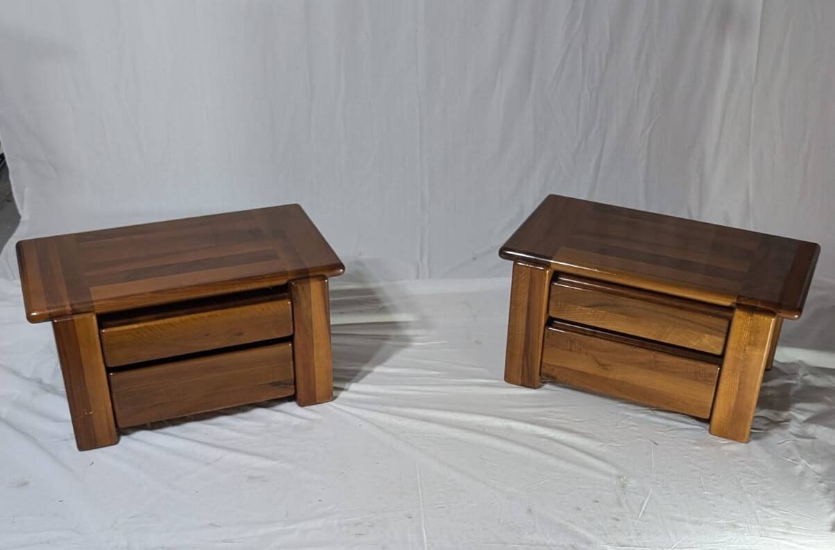 Set of 2 Bedside Tables by Mario Marenco for Mobilgirgi, 70s