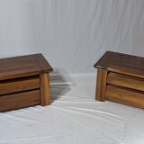 Set of 2 Bedside Tables by Mario Marenco for Mobilgirgi, 70s