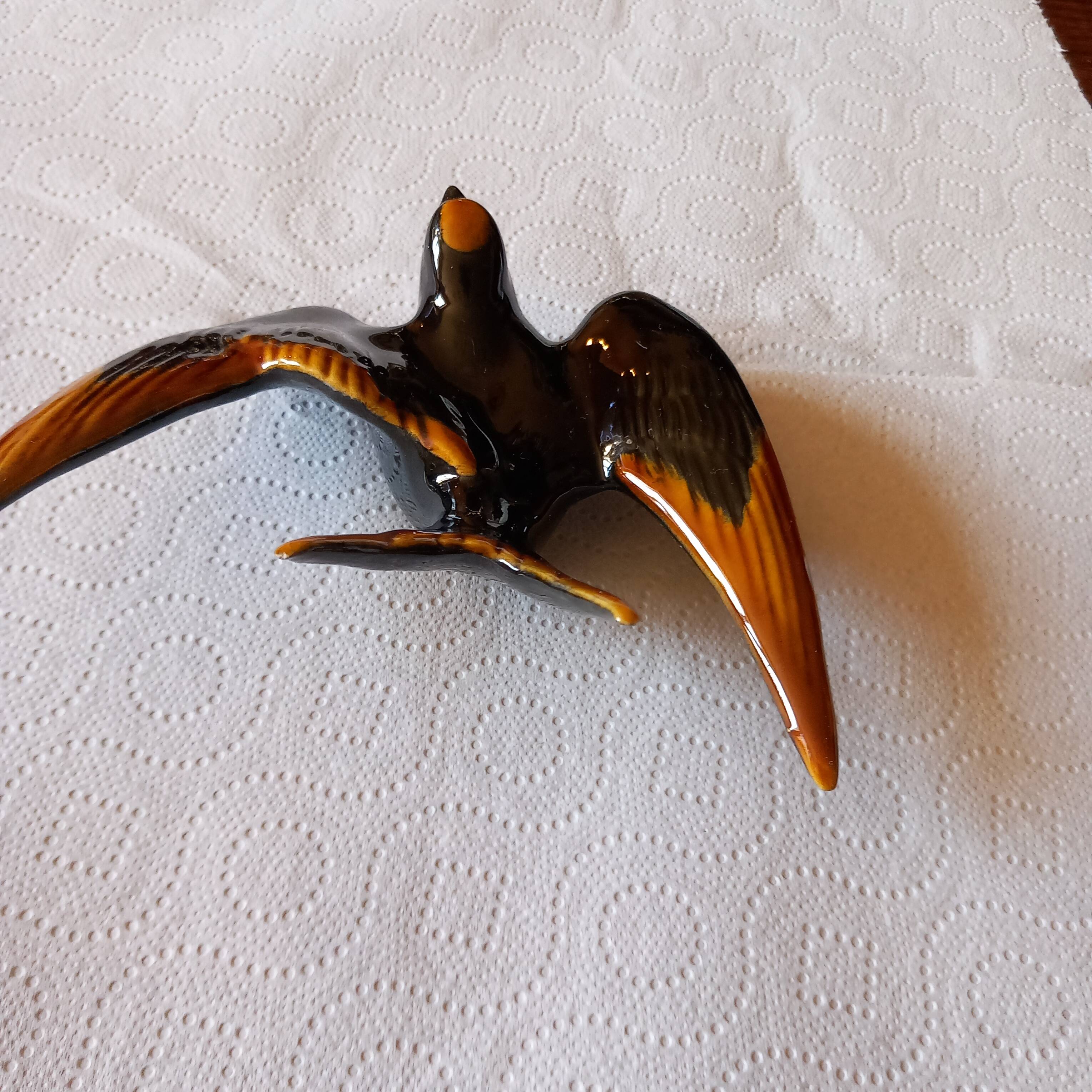 Vintage ceramic swallow wall decoration