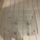 Table Roulante Desserte David Lange Plexiglas et Verre 4 Niveaux Vintage