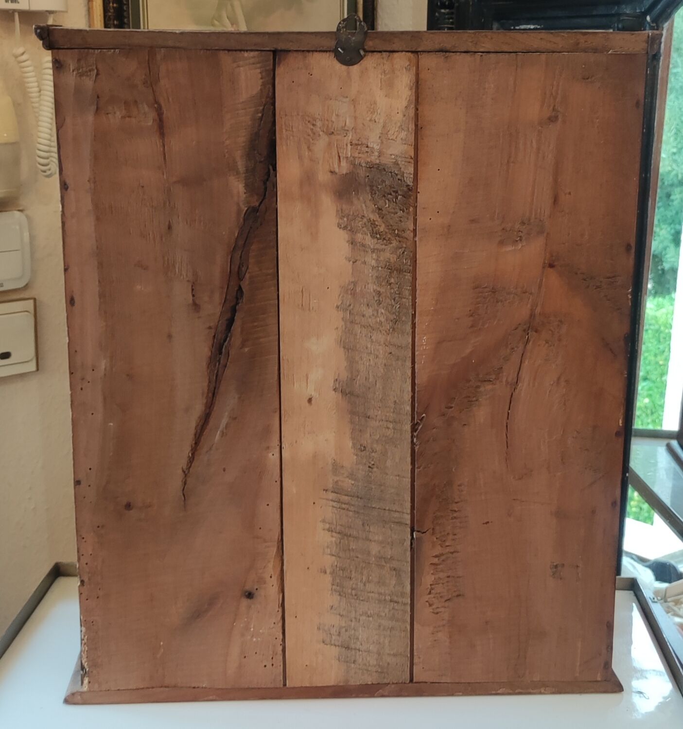 Old wall display case