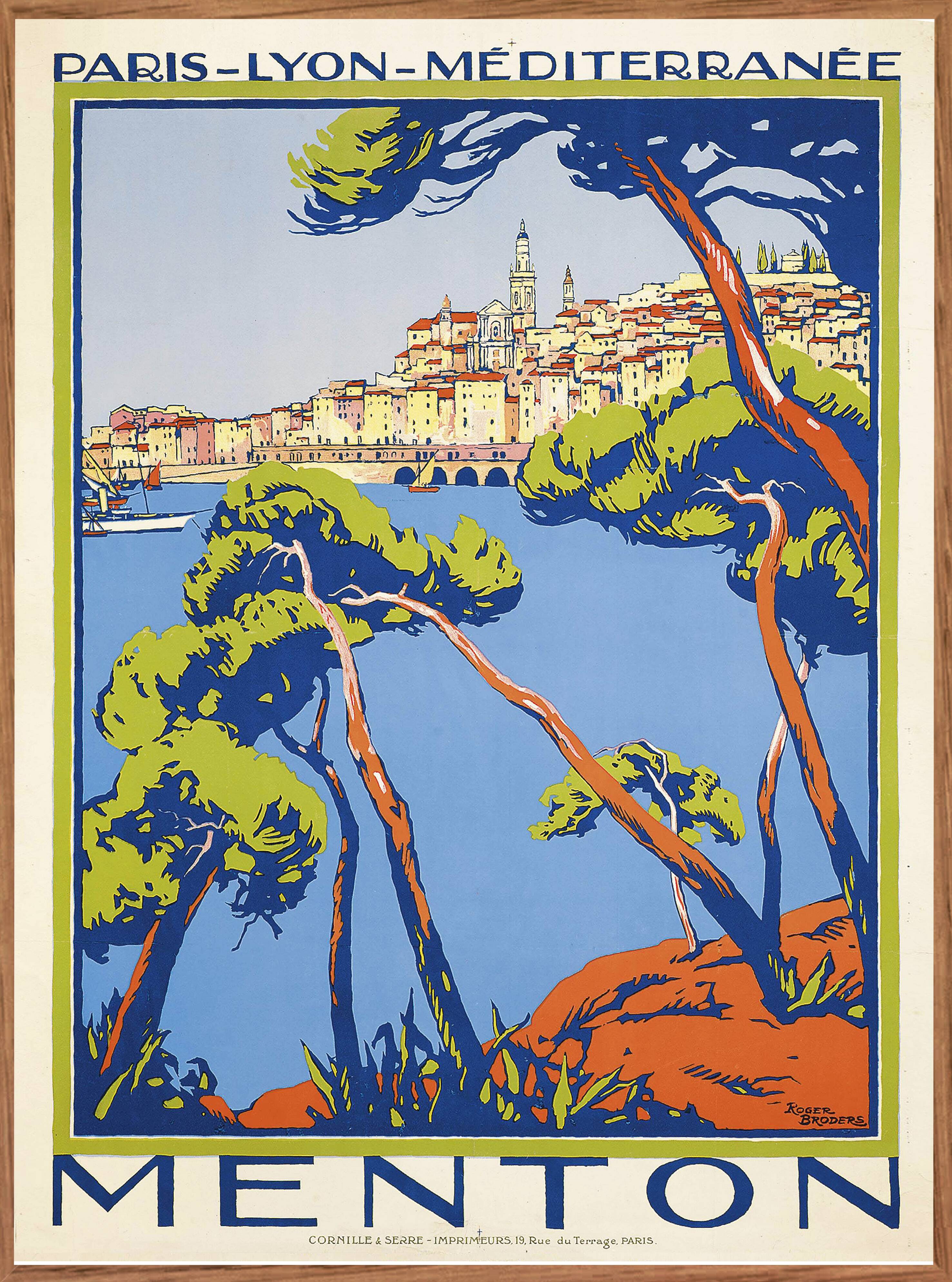 Affiche MENTON - Rogers BRODERS