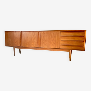 Enfilade vintage scandinave en teck par Bernhard Pedersen pour Samcom, années 1960