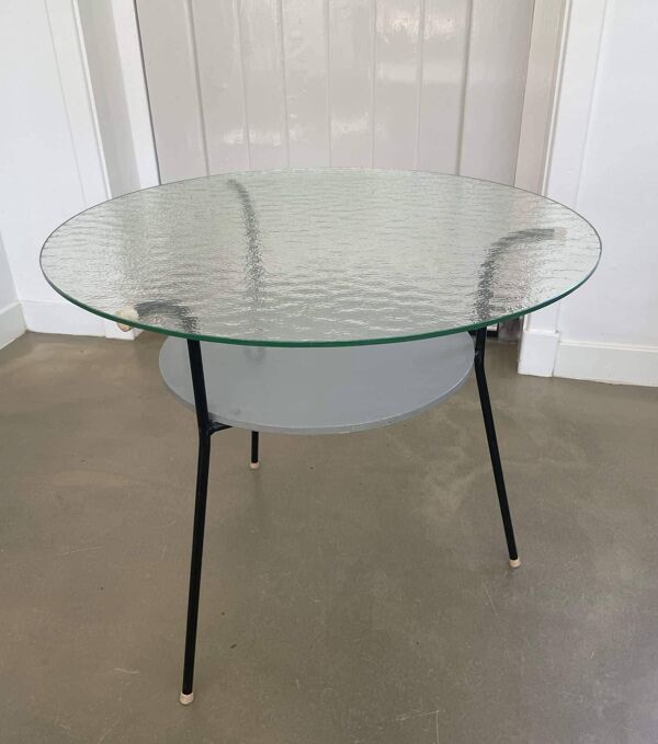 Table basse ou d'appoint tripode vintage, design néerlandais, années 1950/60