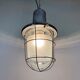 Large Industrial Cast Aluminium Cage Pendant Light , 1960s