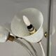 Venetian chandelier in colorless and white murano glass, venini circa 1940