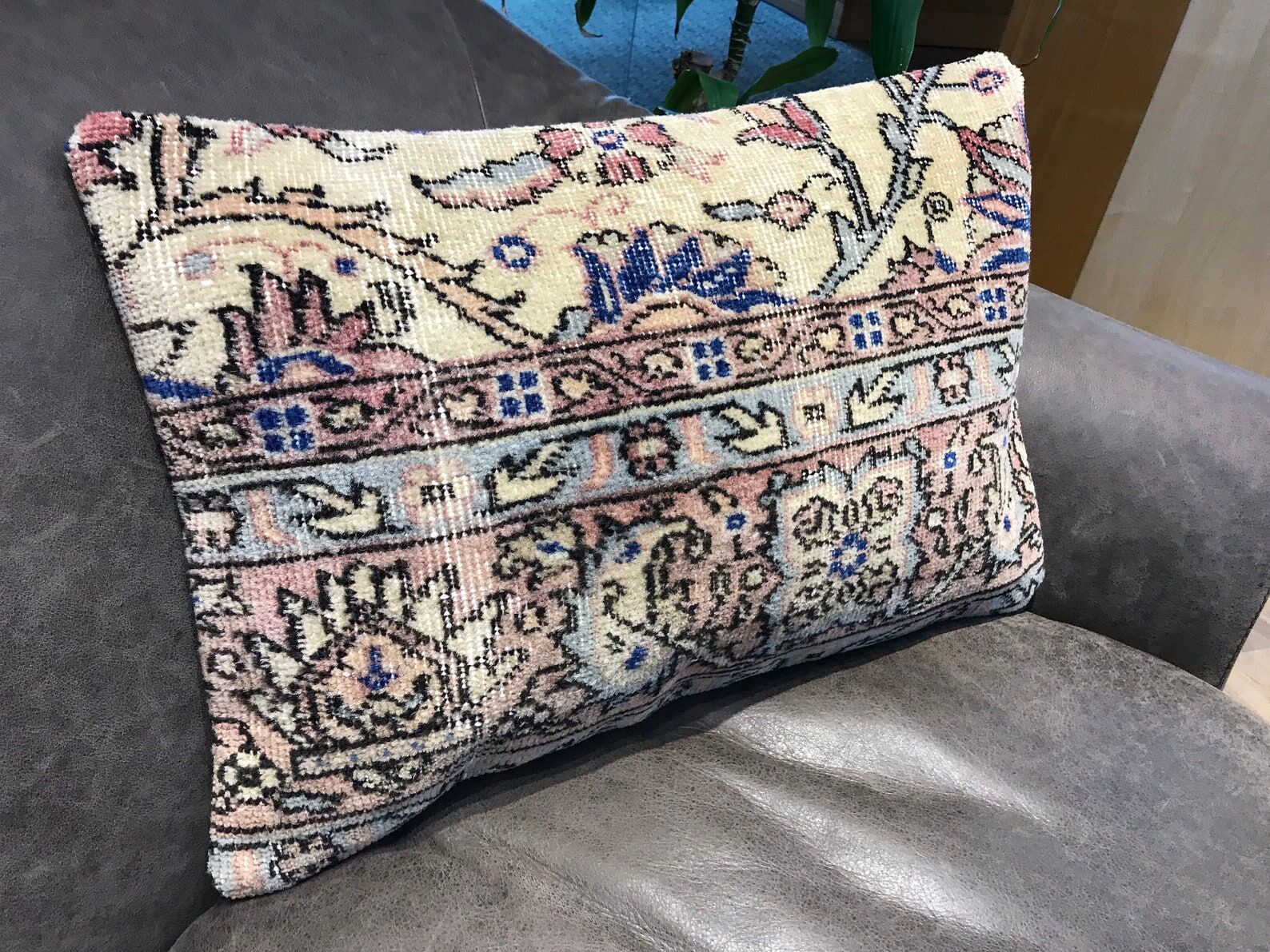 Faded Cushion Cover, Outdoor Pillow 40x60cm