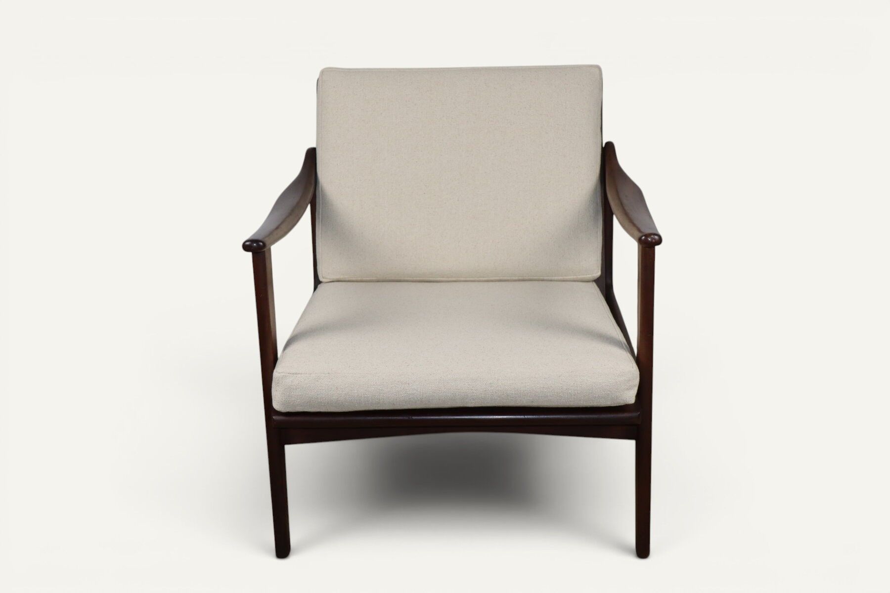 Scandinavian lounge chair in solid teak, 1960s