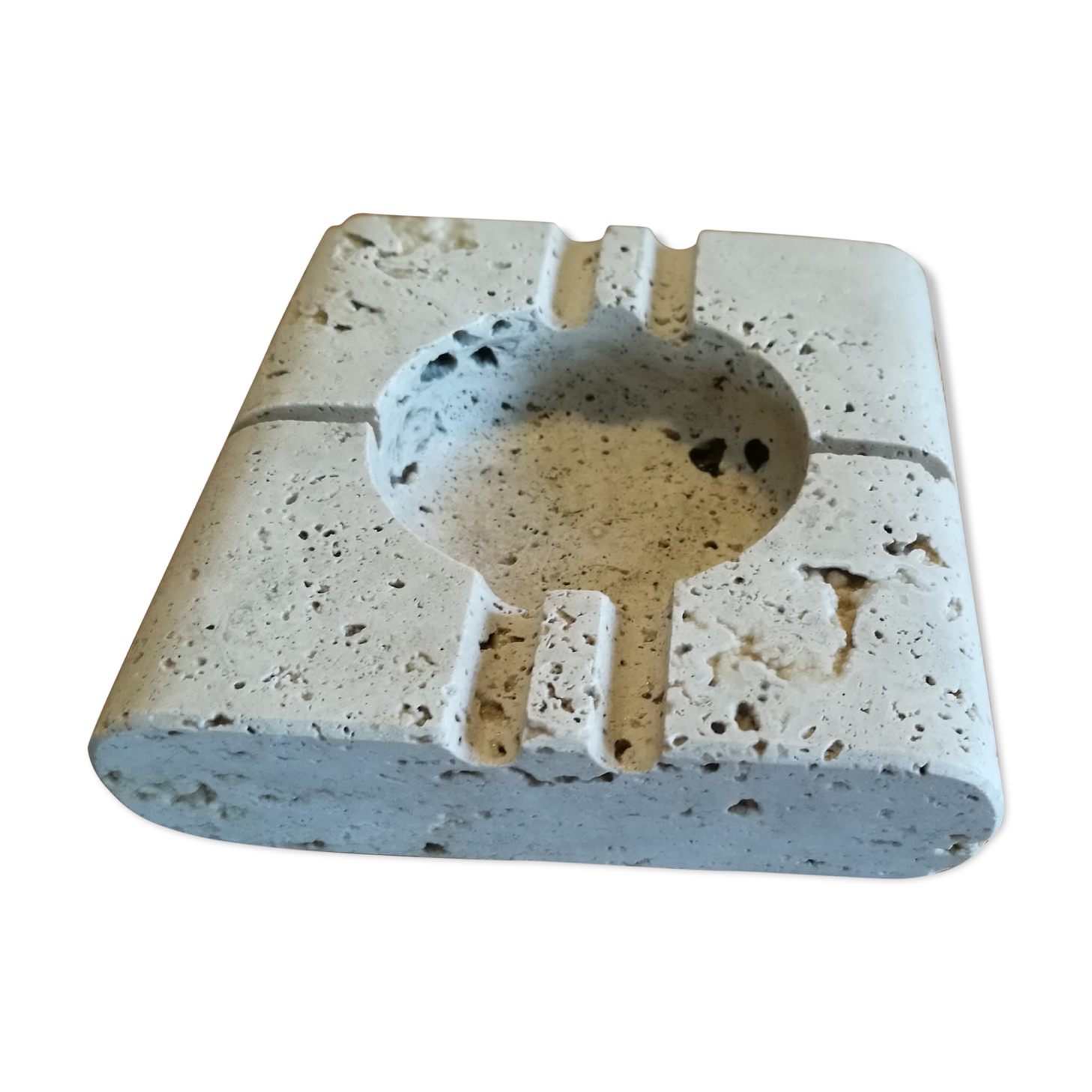 Fratelli Mannelli travertine ashtray