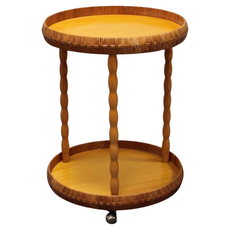 Mid-Century Table on Wheels, 1970s, Czechoslovakia