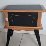 Bedside table compass legs