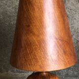Large vintage leather lamp