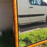 Mirror marquetry walnut bramble 73x104cm