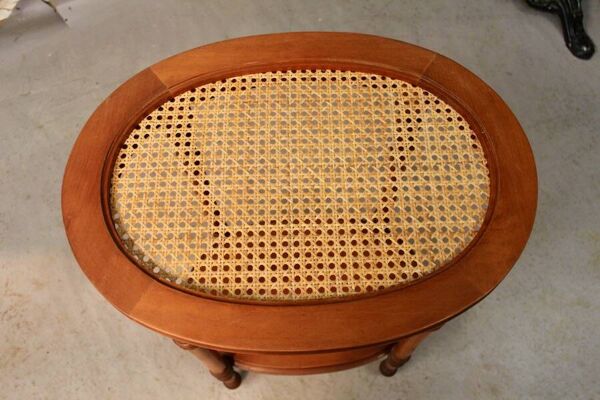 Table volante cannée ovale
