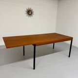 50s design wooden metal dining table or desk from Dieter Waeckerlin