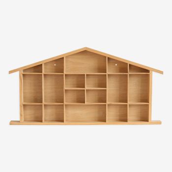 Etagère maison en bois