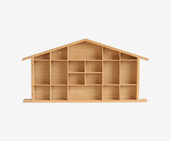 Etagère maison en bois