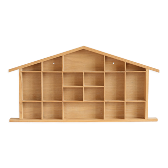 Etagère maison en bois