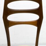 Six Vittorio Dassi Mid-Century Modern Italian Mahogany Dining Chairs, 1950s