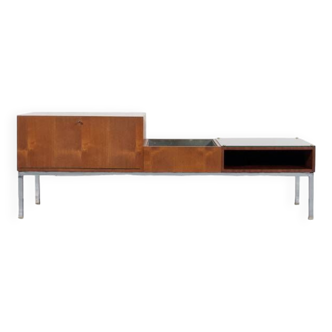 1960s scandinavian teak storage furniture / planter