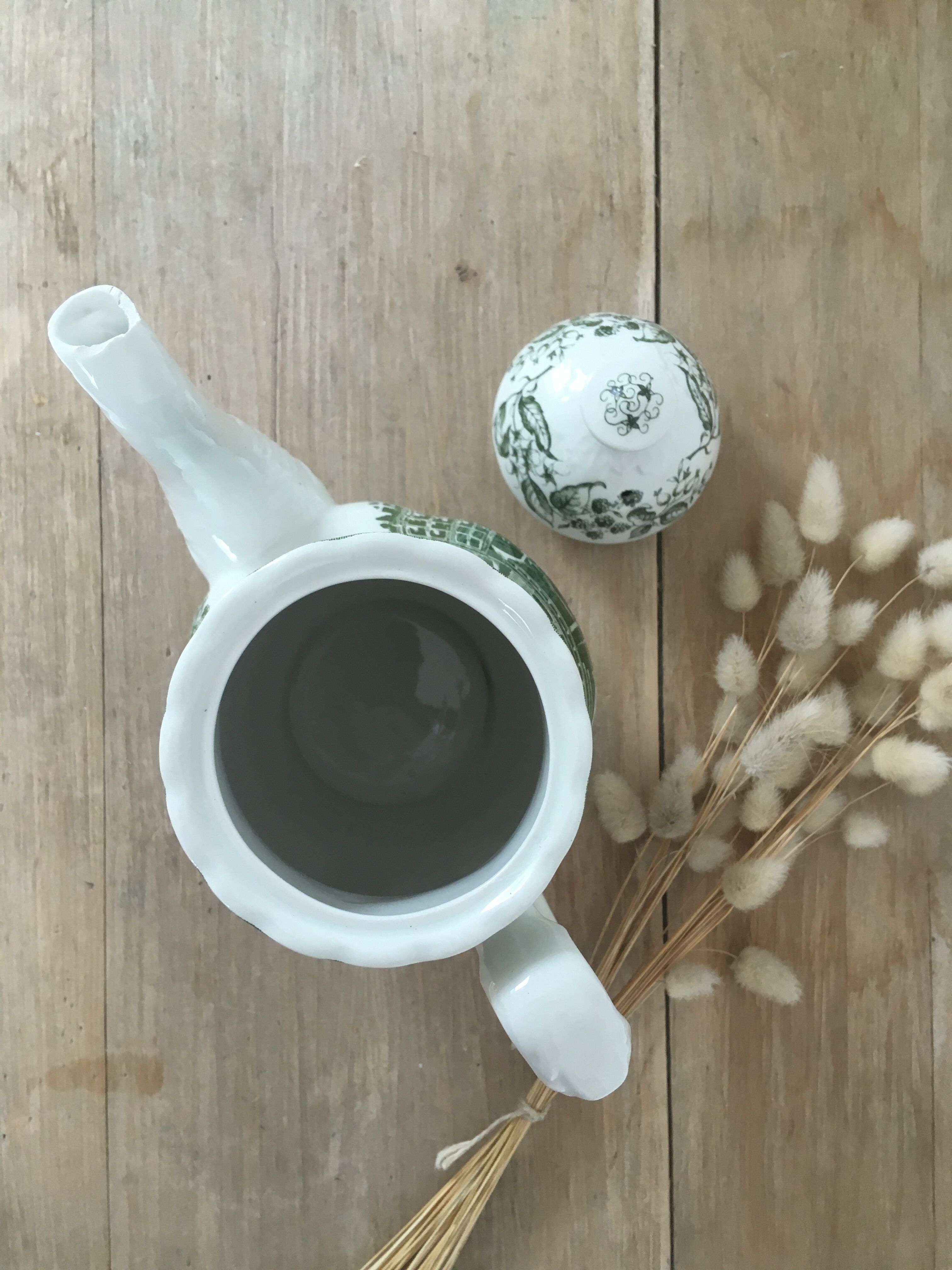 Green English Teapot