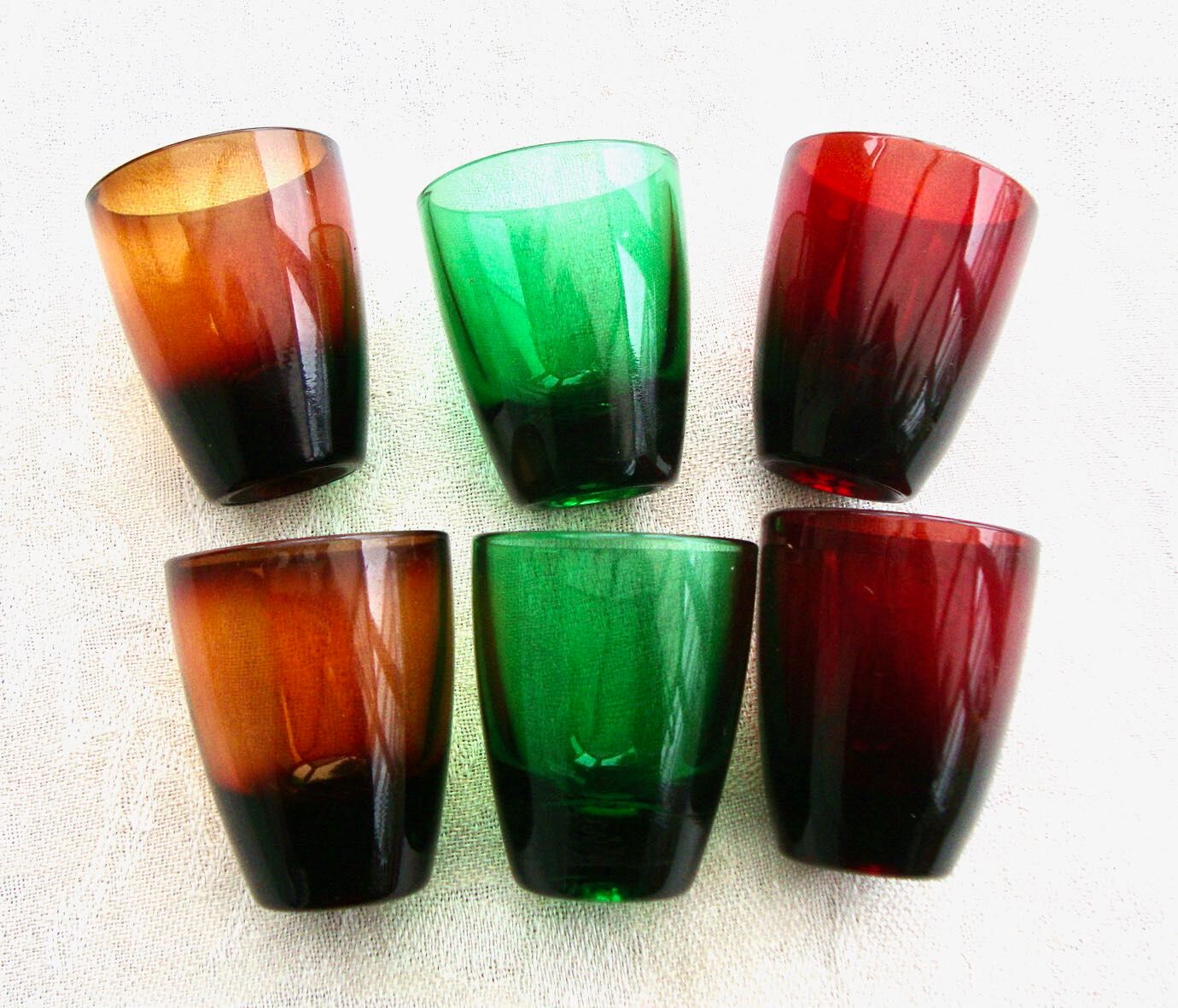 Set of 6 glasses of Arques 1960 liqueur