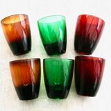 Set de 6 verres à liqueur d’Arques 1960