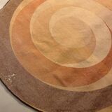 Vintage Bauhaus round rug