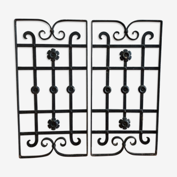 Wrought iron door grilles