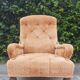 Large padded toad armchair