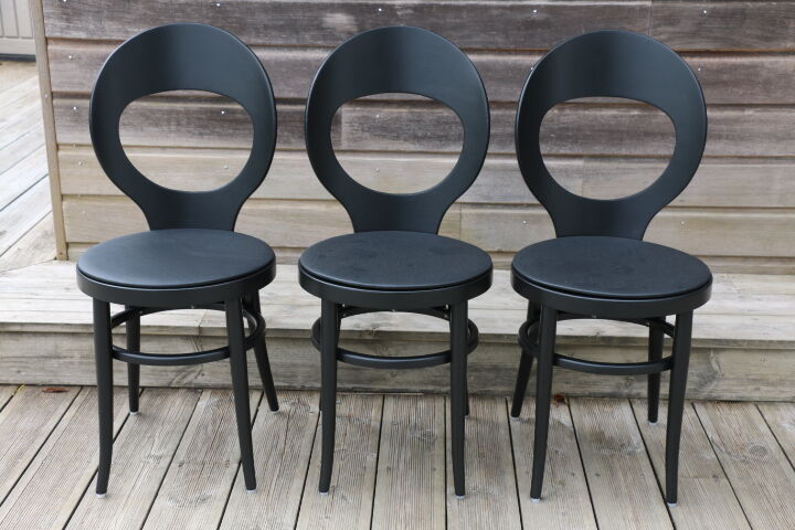 5 chairs baumann black seagull black skaï black