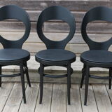 5 chairs baumann black seagull black skaï black