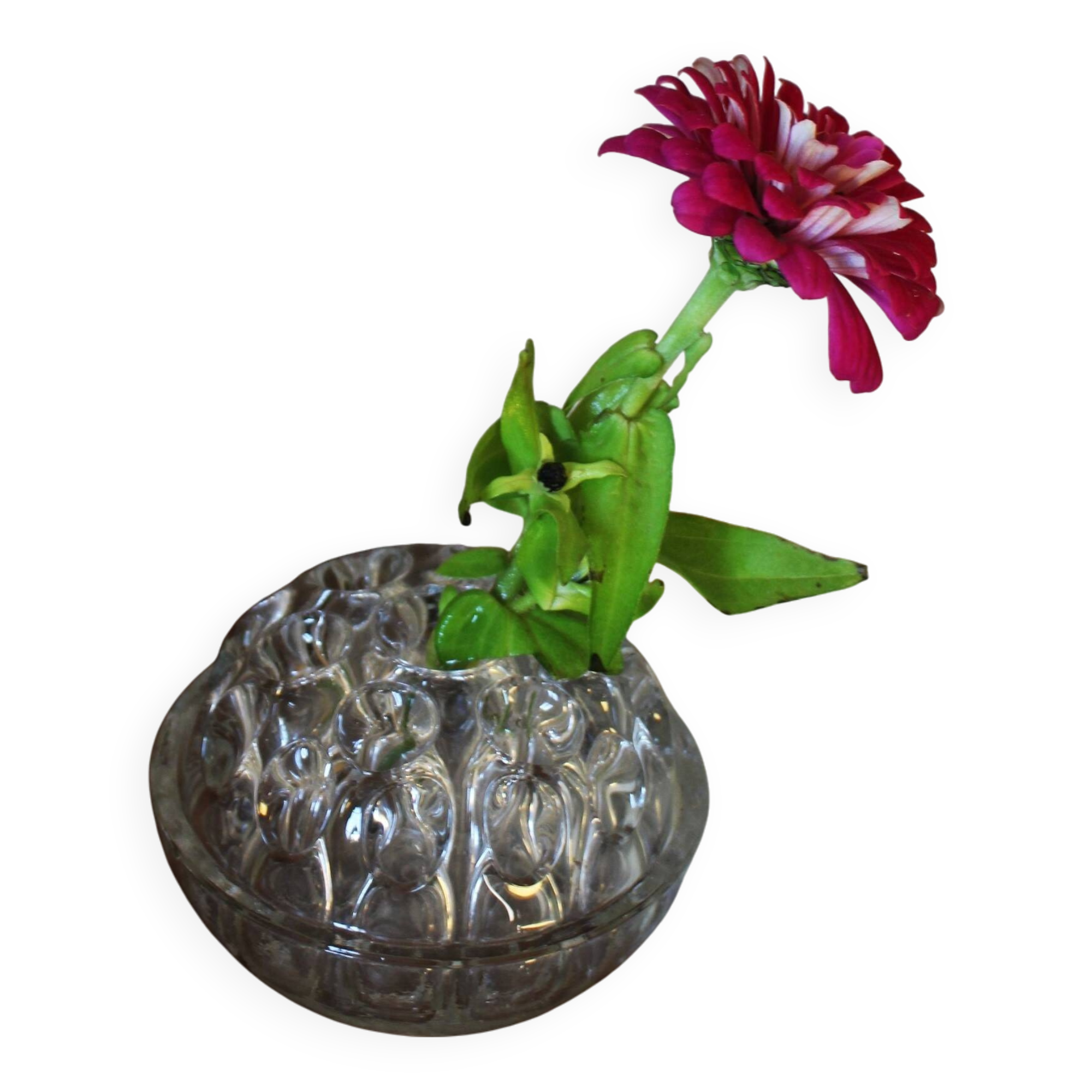 Pique Fleurs rond 19 soliflores vintage