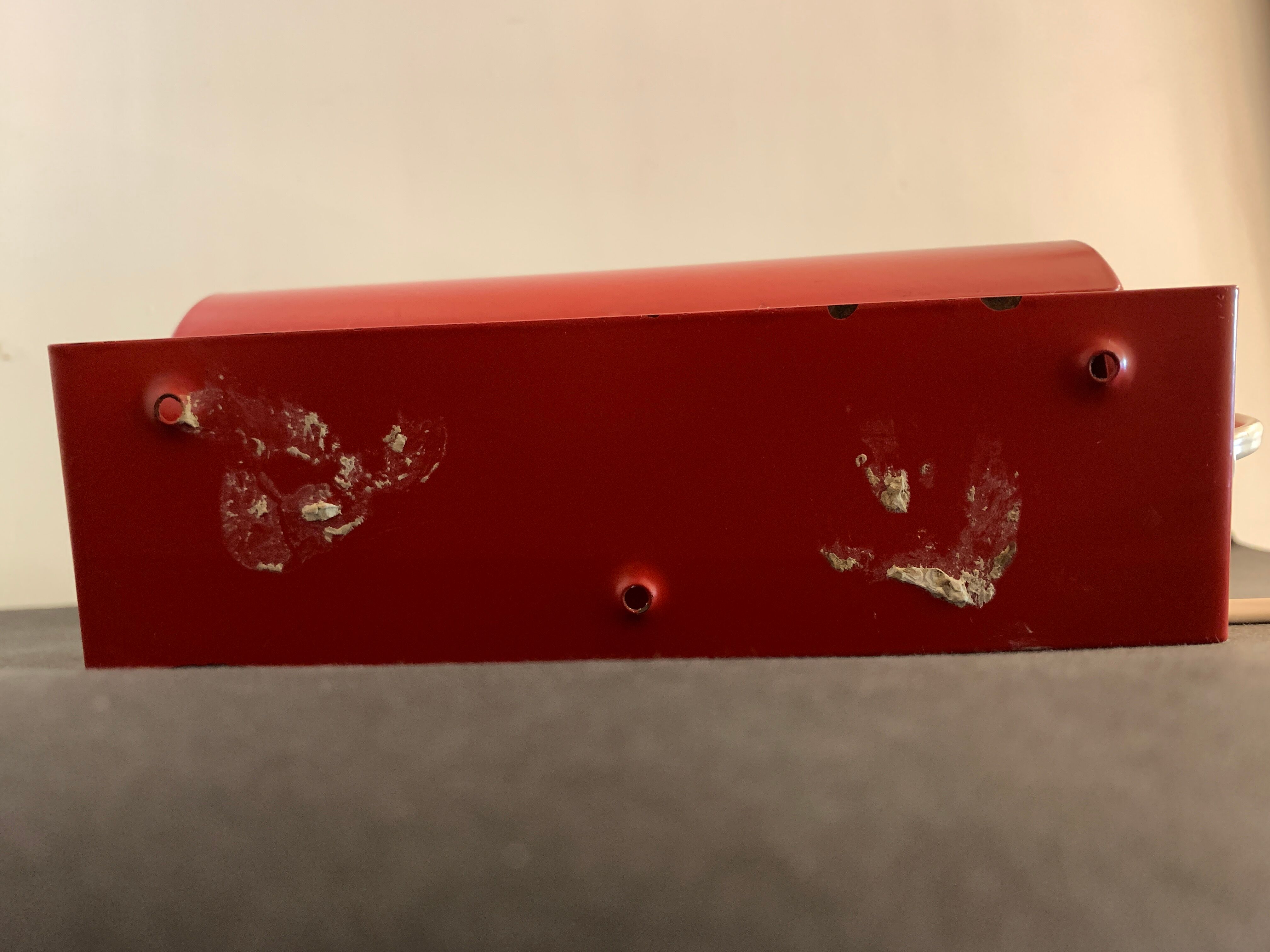 Wall lamp red roller Ikea 1980