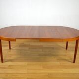 Danish 1960s Round/Oval Teak Table by Harry Ostergaard