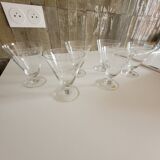 6 crystal water glasses