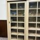 Country Classic oak Bookcase with sliding doors