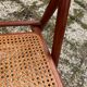 Pair of Italian folding chairs in vintage canning