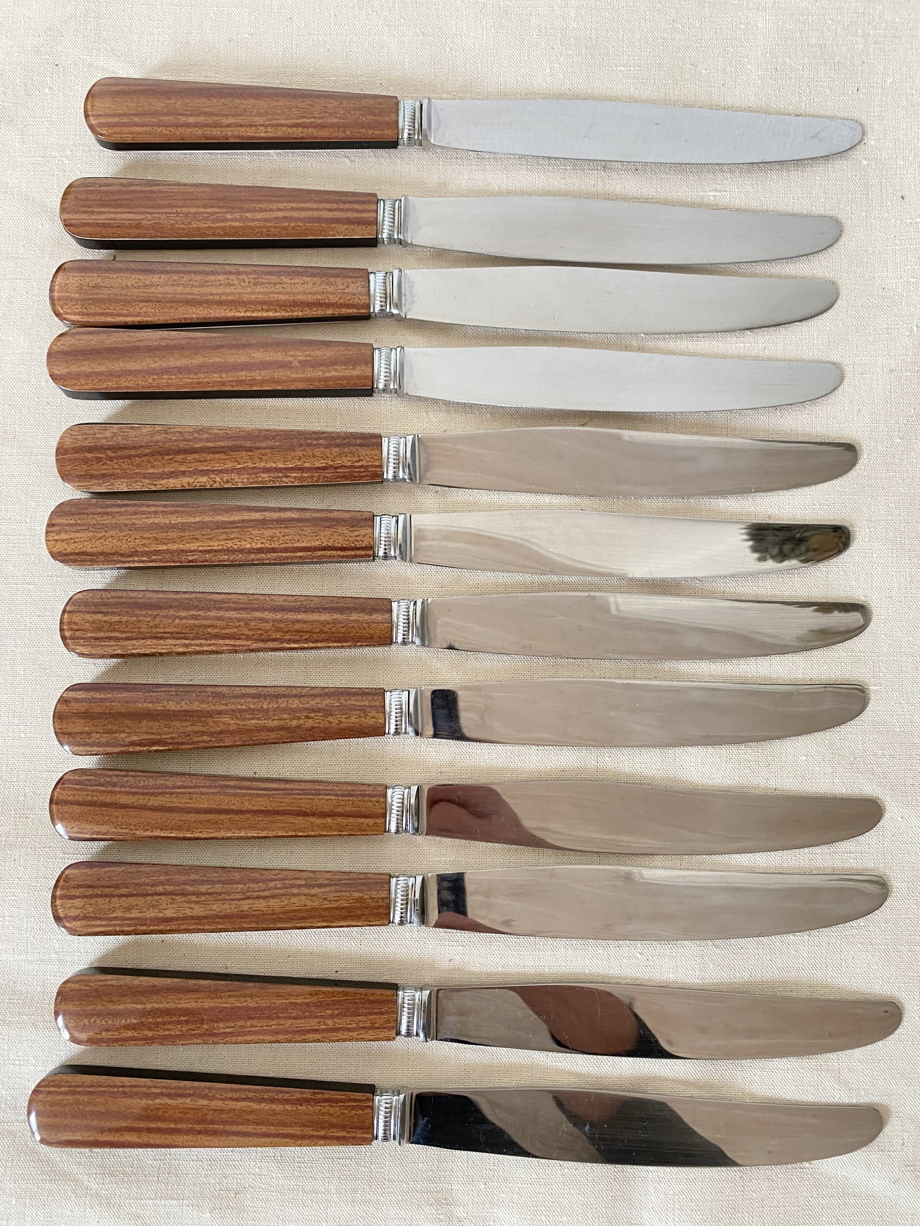 Vintage knives with stainless steel blades, like new