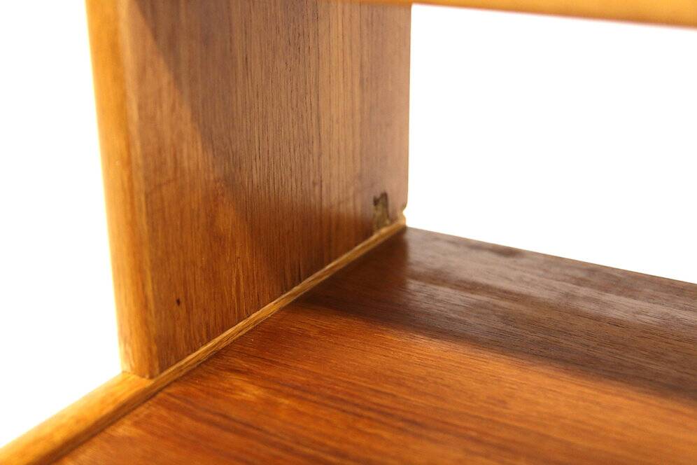 Scandinavian secretary desk in teak and oak, Sweden, 1960
