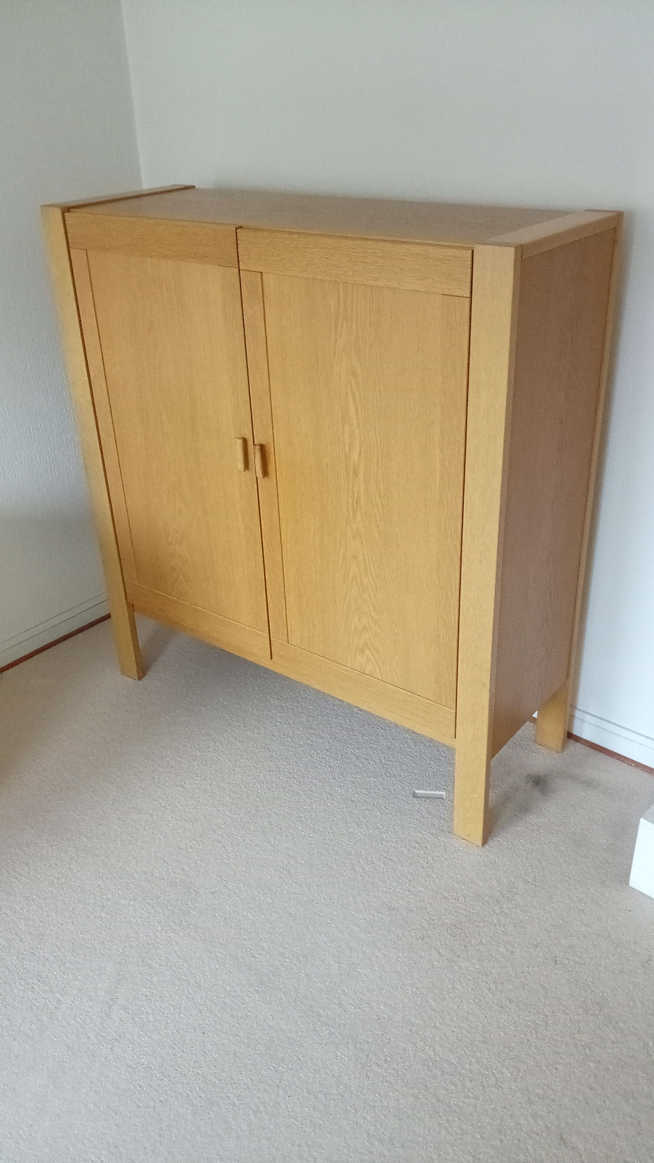 Danish brutalist cabinet in oak from the 70s