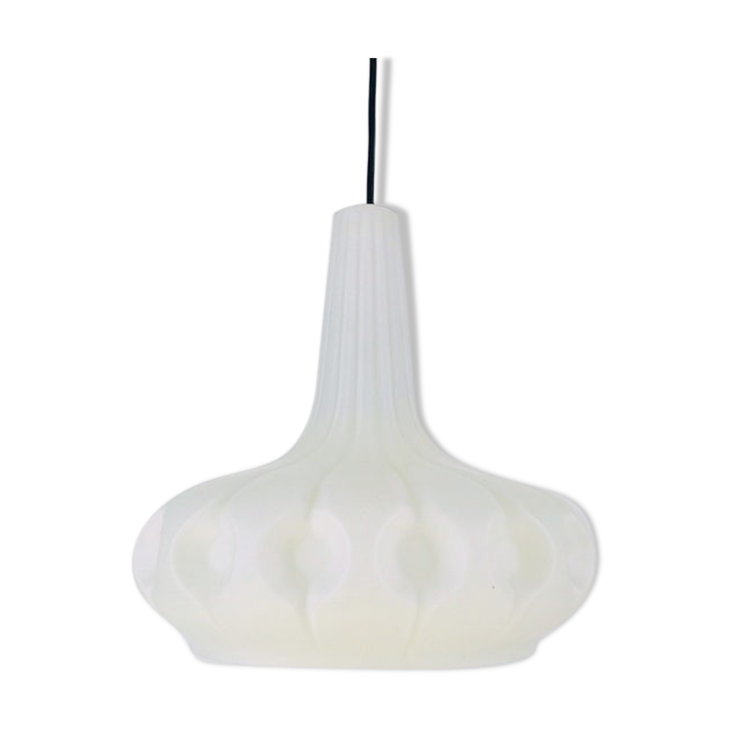 Glass pendant lamp Peill and Putzler , Germany, 1970s