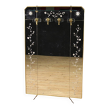 20th-century designer mirror coat rack